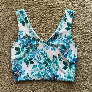 Forever 21 Floral Crop Top🩵